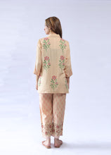 Load image into Gallery viewer, Beige Bloom Shirt Co-ord
